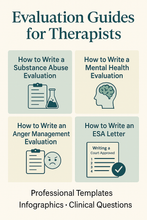 Load image into Gallery viewer, The Therapist’s Evaluation Toolkit: Step-by-Step Guides &amp; Templates
